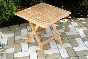 Záhradný skladací stôl Piknik 50 x 50 x 46 cm, teak
