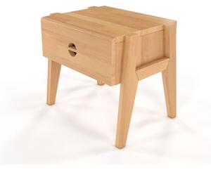 Nočný stolík z bukového dreva so zásuvkou Skandica Visby Radom