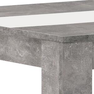 Jedálenský stôl IGOR betón/biely alebo čierny stred