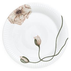 Biely porcelánový tanier Kähler Design Hammershøi Poppy, ø 27 cm