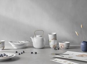 Biely porcelánový tanier Kähler Design Hammershøi Poppy, ø 22 cm
