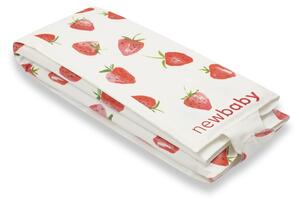 New Baby Cestovná prebaľovacia podložka Basic Strawberry, 40 x 59 cm