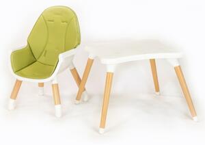 New Baby Jedálenská stolička Grace 3v1 zelená, 61 x 101 x 61 cm