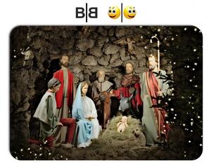 Vianočné prestieranie - 015, Betlehem