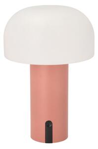 Biela/ružová LED stolová lampa (výška 22,5 cm) Styles – Villa Collection