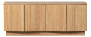 TV stolík z dubového dreva v prírodnej farbe 133x52x45 cm Zuma – WOOOD