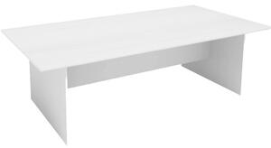 Rokovací kancelársky stôl PRIMO WHITE, 240x120 cm, biela