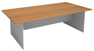 Rokovací stôl PRIMO GRAY, 2400 x 1200 mm, sivá/buk