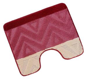 Bellatex Kúpeľňová predložka Bany bez výkroja Chevron burgundy, 60 x 50 cm