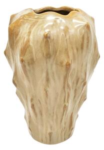 Pieskovohnedá keramická váza PT LIVING Flora, výška 23,5 cm
