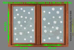 Vianočné samolepky-02, Samolepky na okno