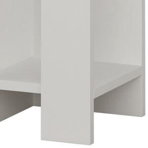 Nočný stolík ELOS biela, ľavé vyhotovenie