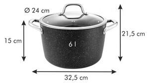 Tescoma Hrniec PRESIDENT Stone s pokrievkou, 6 l