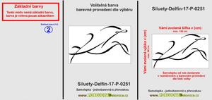 Delfín Siluety-17, Samolepky na stenu