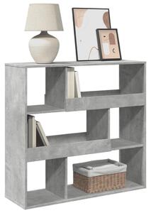 Deliaca stena betónová sivá 100x33x94,5 cm kompozitné drevo