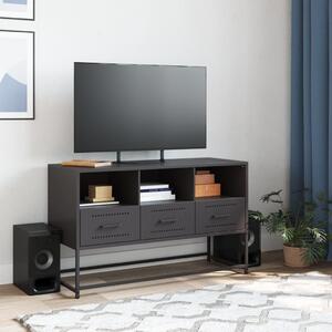 TV skrinka čierna 100,5x39x60,5 cm oceľ
