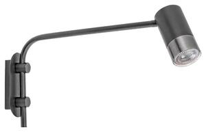 Rabalux 5072 nástenné svietidlo Zircon 1x5W | GU10 - čierna, strieborná