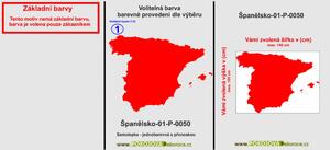 Mapa Španielska - 01, Samolepky na stenu