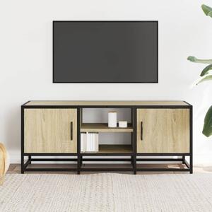 TV skrinka dub sonoma 100x35x41 cm kompozitné drevo a kov