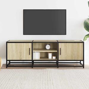 TV skrinka dub sonoma 120x35x41 cm kompozitné drevo a kov