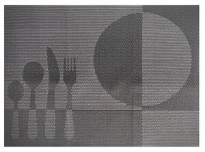 Prestieranie Food tm. sivá, 30 x 45 cm, sada 4 ks