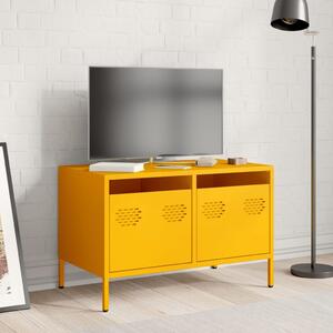 TV skrinka horčicovožltá 68x39x43,5cm oceľ valcovaná za studena
