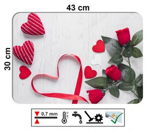 Valentínske prestieranie - 025, Srdce s kvetinou