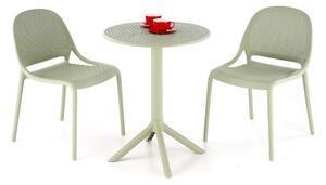 Okrúhly záhradný stôl Calvo - zelená