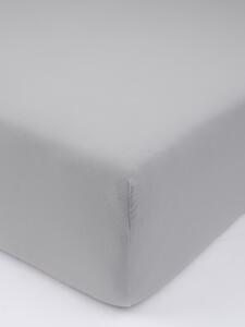 Jersey plachta s elastanom Deluxe 120 × 200 cm – svetlosivá