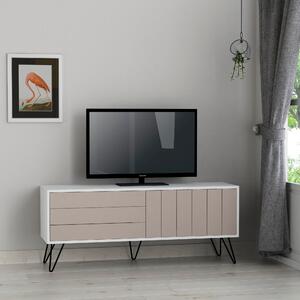TV stolík PICADILLY biela/svetlá mocha