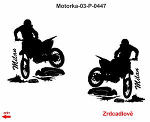 Motorka-03, Samolepky na stenu