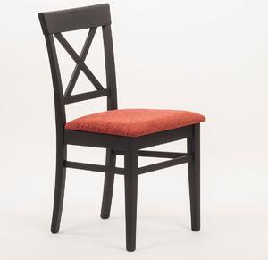 Stima Stolička GRANDE s čalúneným sedákom Vyberte odtieň: Čierna, Vyberte látku: MIRON terracotta 22