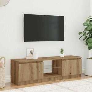 TV skrinka s LED dub artisan 120x30x36 cm kompozitné drevo