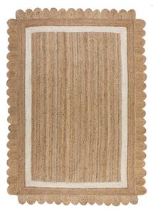 Ručne tkaný jutový koberec v prírodnej farbe/slonovinový 160x230 cm Grace White – Flair Rugs