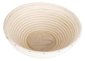 Orion Ošatka rattan okrúhla Srdce pr. 21 cm