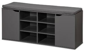 Kesper 15919 Botník s podsedákom, sivá, 103 x 48 x 30,5 cm