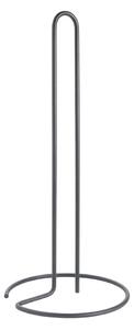 Matne čierny oceľový stojan na papierové utierky ø 14 cm Lava – Metaltex
