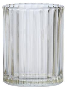 Béžový sklenený téglik na kefky Wenko Vetro