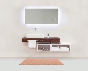 Hnedá kúpeľňová predložka Wenko Mona, 80 x 50 cm
