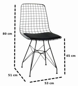 Jedálenská stolička TEKLI čierna