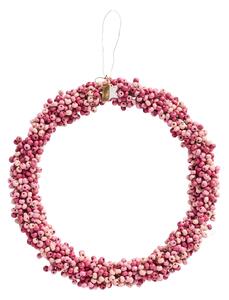 Korálkový venček Wooden Beads Rose Ø 22 cm