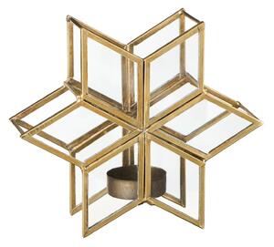 Sklenený svietnik Star Shaped