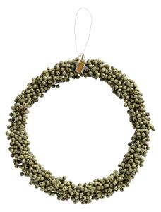 Korálkový venček Wooden Beads Green Ø 22 cm