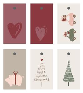 Papierový štítok na darčeky My Nostalgic Christmas – set 6 ks