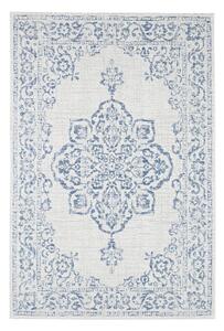 Modro-krémový vonkajší koberec NORTHRUGS Tilos, 80 x 150 cm