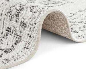 Sivo-krémový vonkajší koberec NORTHRUGS Tilos, 80 x 150 cm