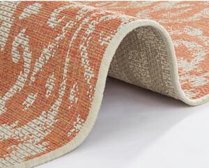 Oranžovo-béžový vonkajší koberec NORTHRUGS Hatta, 70 x 140 cm