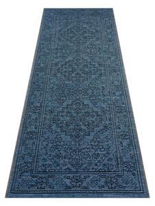 Tmavomodrý vonkajší koberec NORTHRUGS Tyros, 70 x 200 cm