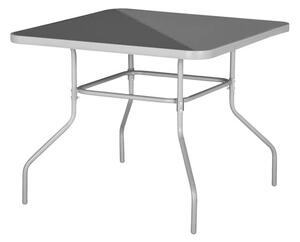 Záhradný stôl DELFI 7 strieborná/čierna