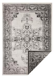 Čierno-krémový vonkajší koberec NORTHRUGS Borbon, 160 x 230 cm